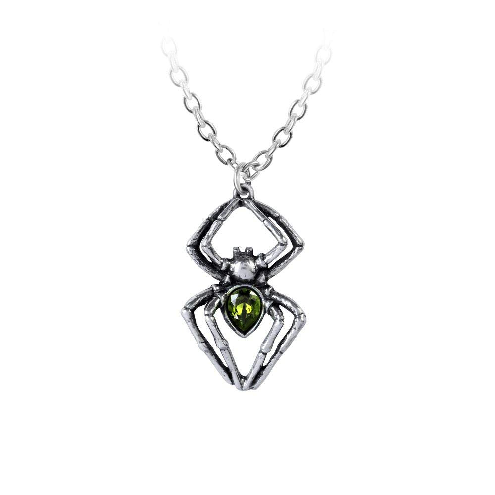 Alchemy Gothic Emerald Spiderling Pendant