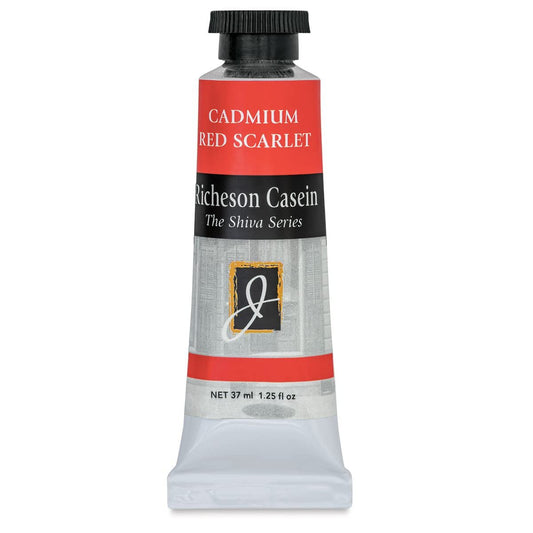 Jack Richeson Jack Riches on Artist Casein Colors, 37-Milileter, Cadmium Red Scarlet