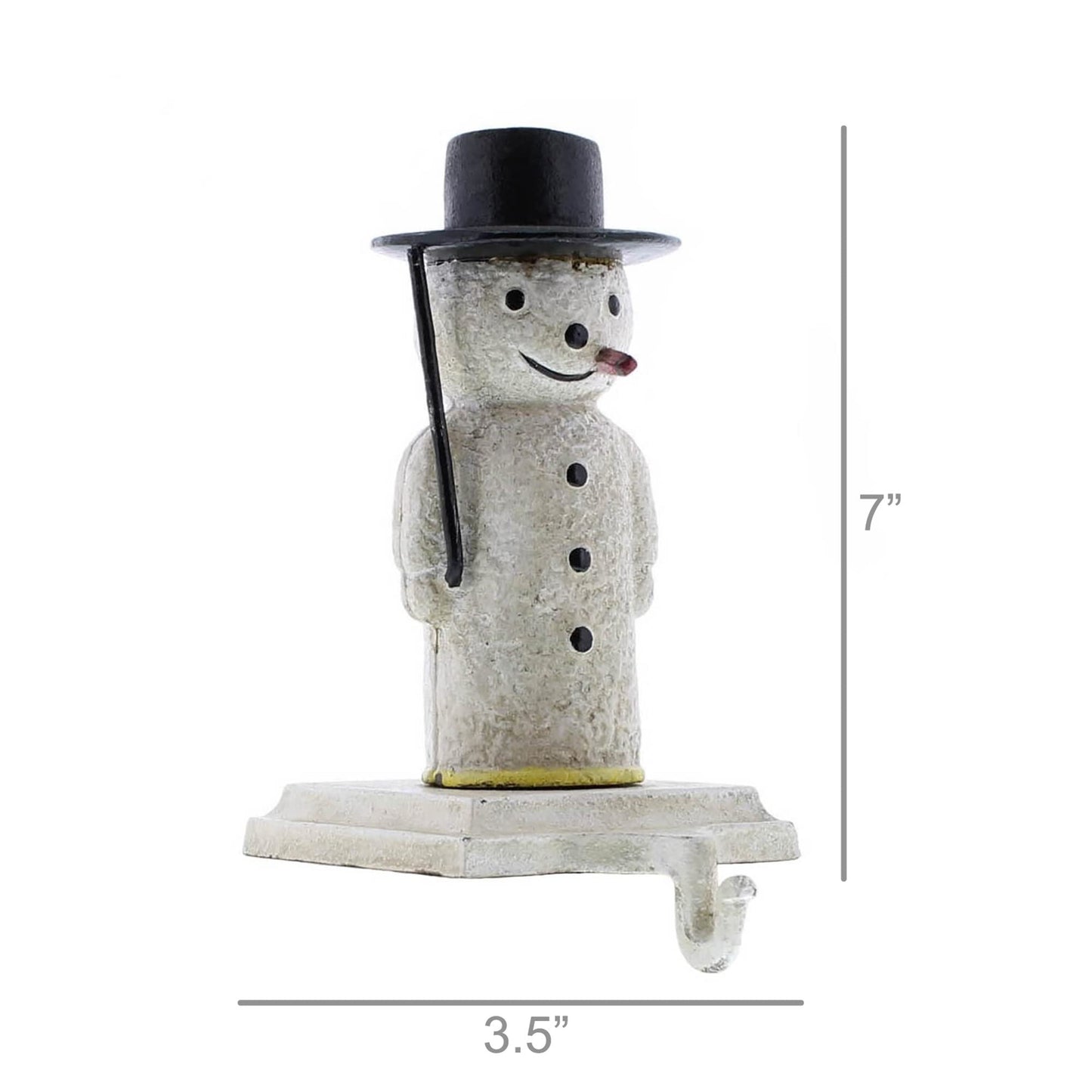 HomArt Snowman Stocking Holder - Cast Iron