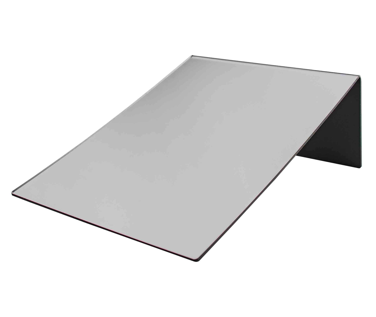 Marketing Holders Freestanding Acrylic Mirror 10" x 8" Slant Back Reflective Portable Lucite Stand for Retail Jewelry Piercing Counters Makeup Vanities and Hair Salons