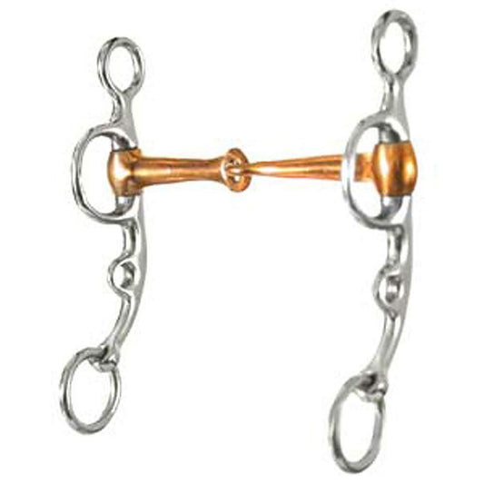 Aime Imports Western SS Copper Mouth Snaffle Argentine Bit