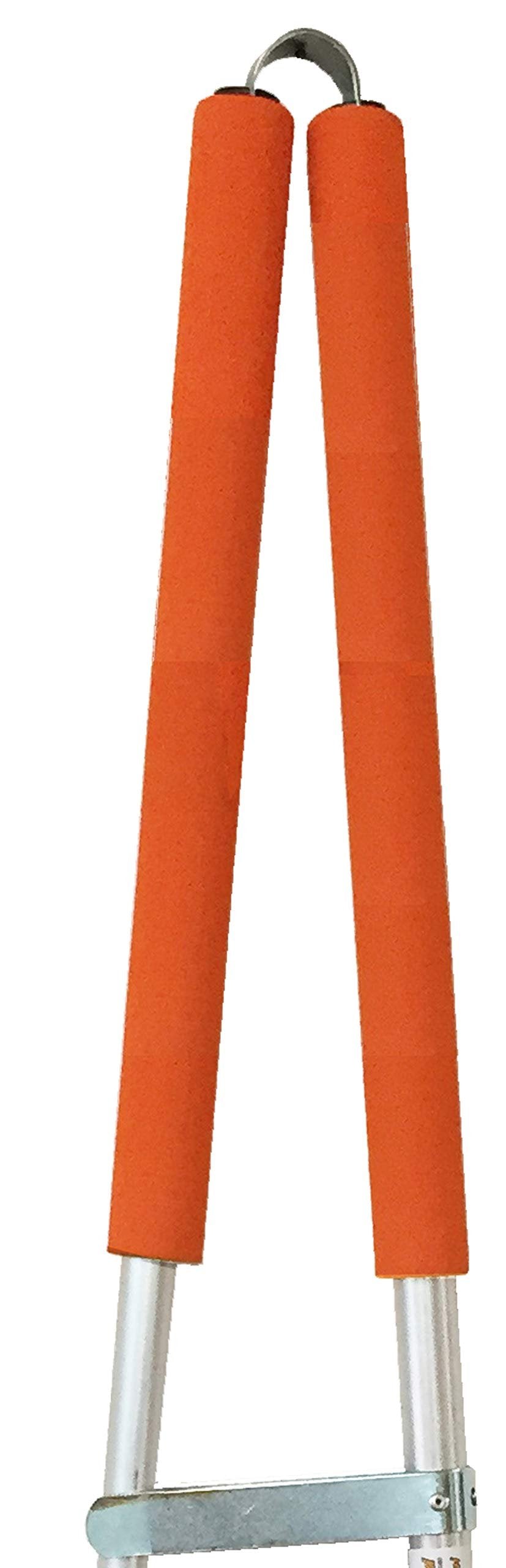 ArcMate Squeezy Pick Up Tongs, Tweezer Style Outdoor Litter Pick Up Tool, Reacher Grabber, Adjustable from 24" to 33" Reach, Orange (15080)