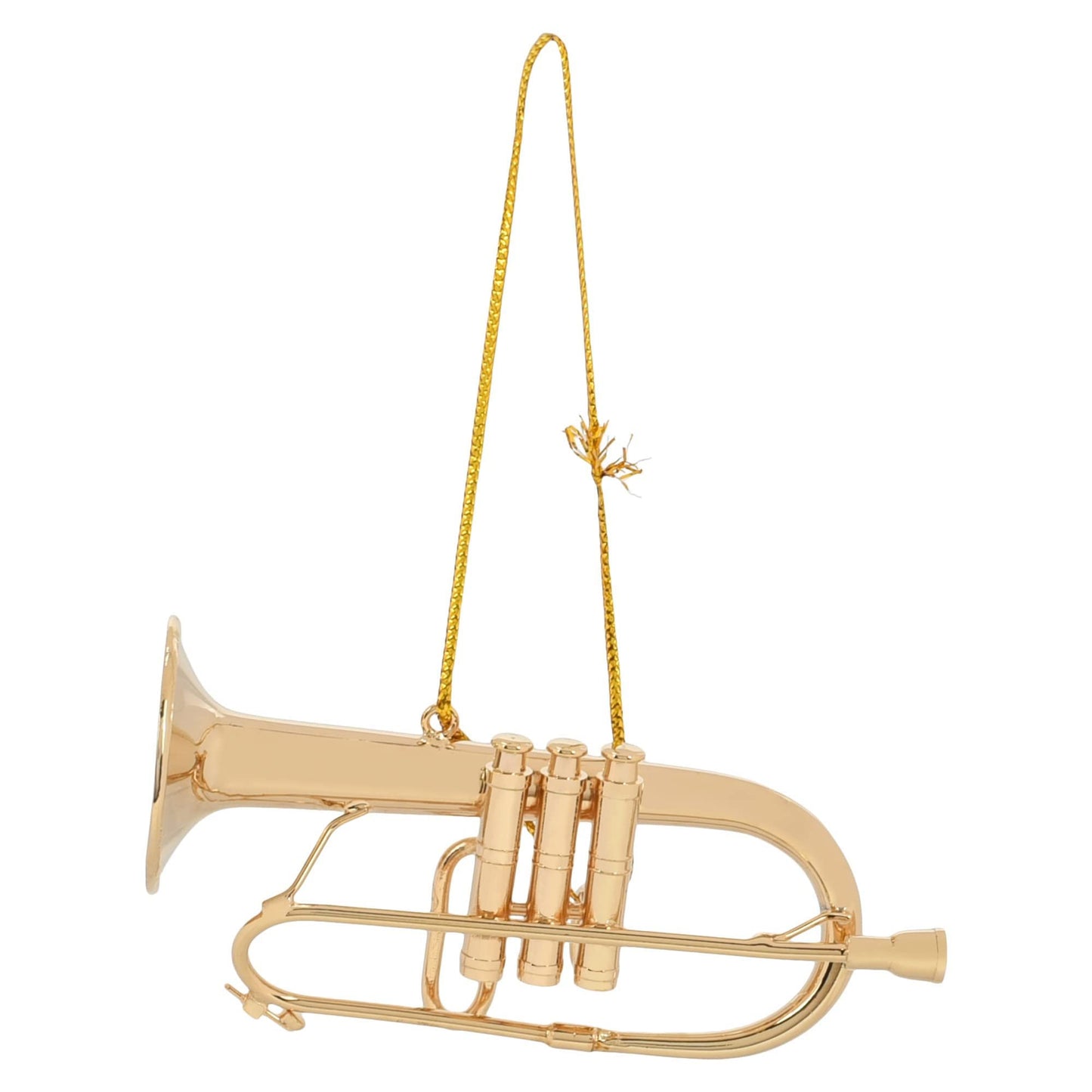 Broadway Gifts 3.3" Gold Brass Flugelhorn Ornament Decoration