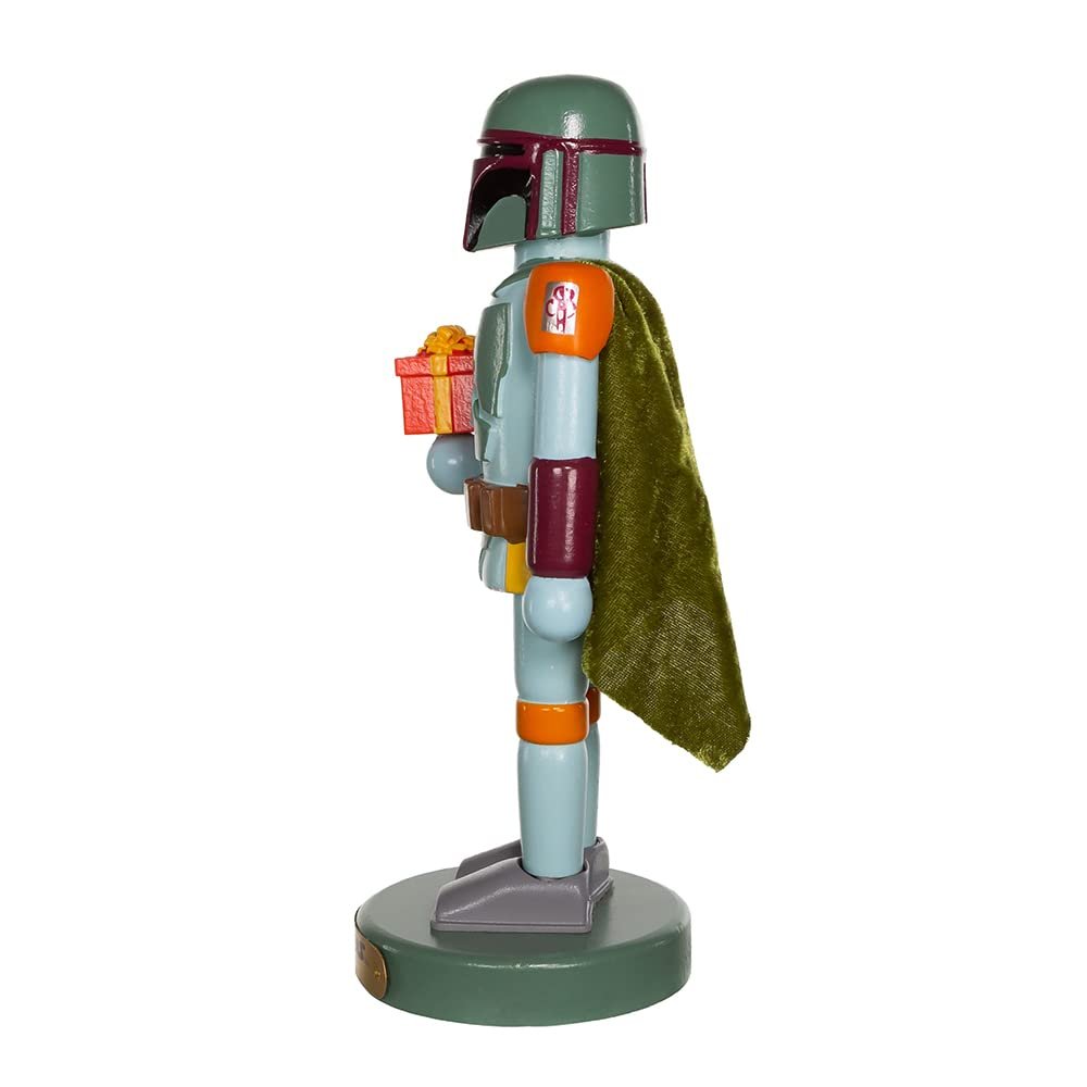 STAR WARS Kurt Adler 10-Inch Boba Fett with Present Nutcracker
