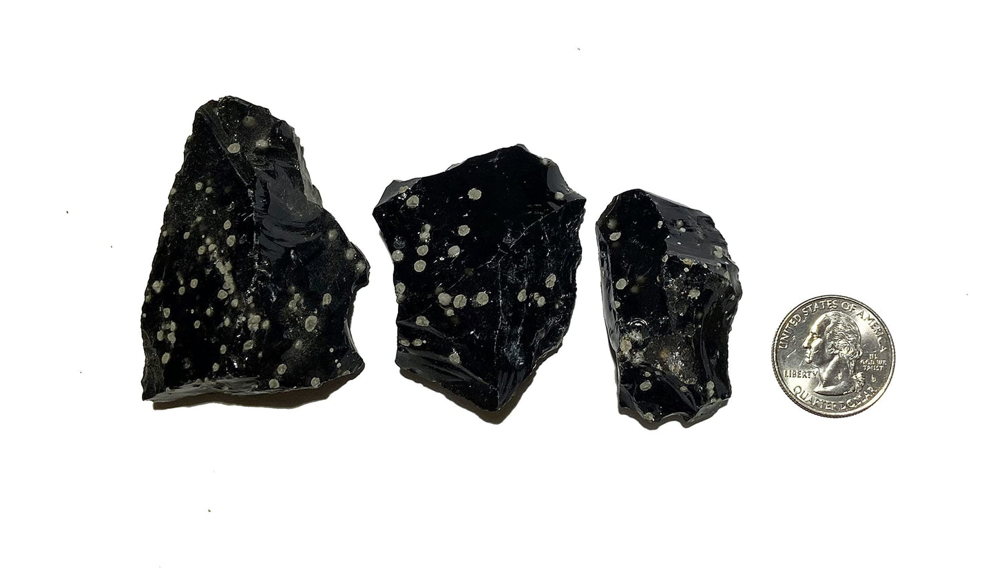 Zentron Crystal Collection Rough Snowflake Obsidian