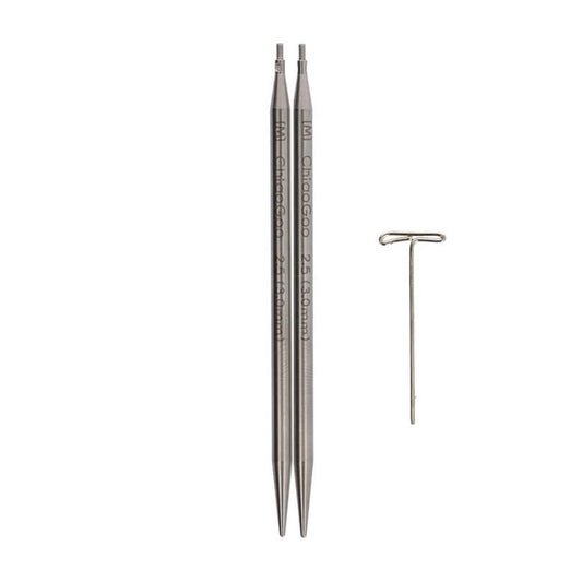 ChiaoGoo Twist SS Lace Tips 3 in (8 cm) - 19 Sizes