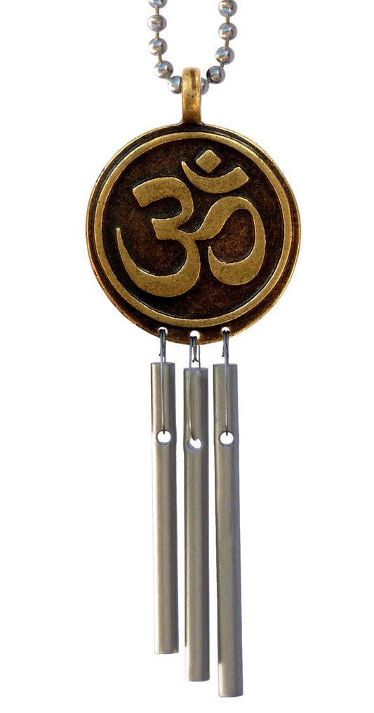 Jacob's Musical Car Charm, Om Symbol Mini Wind Chime