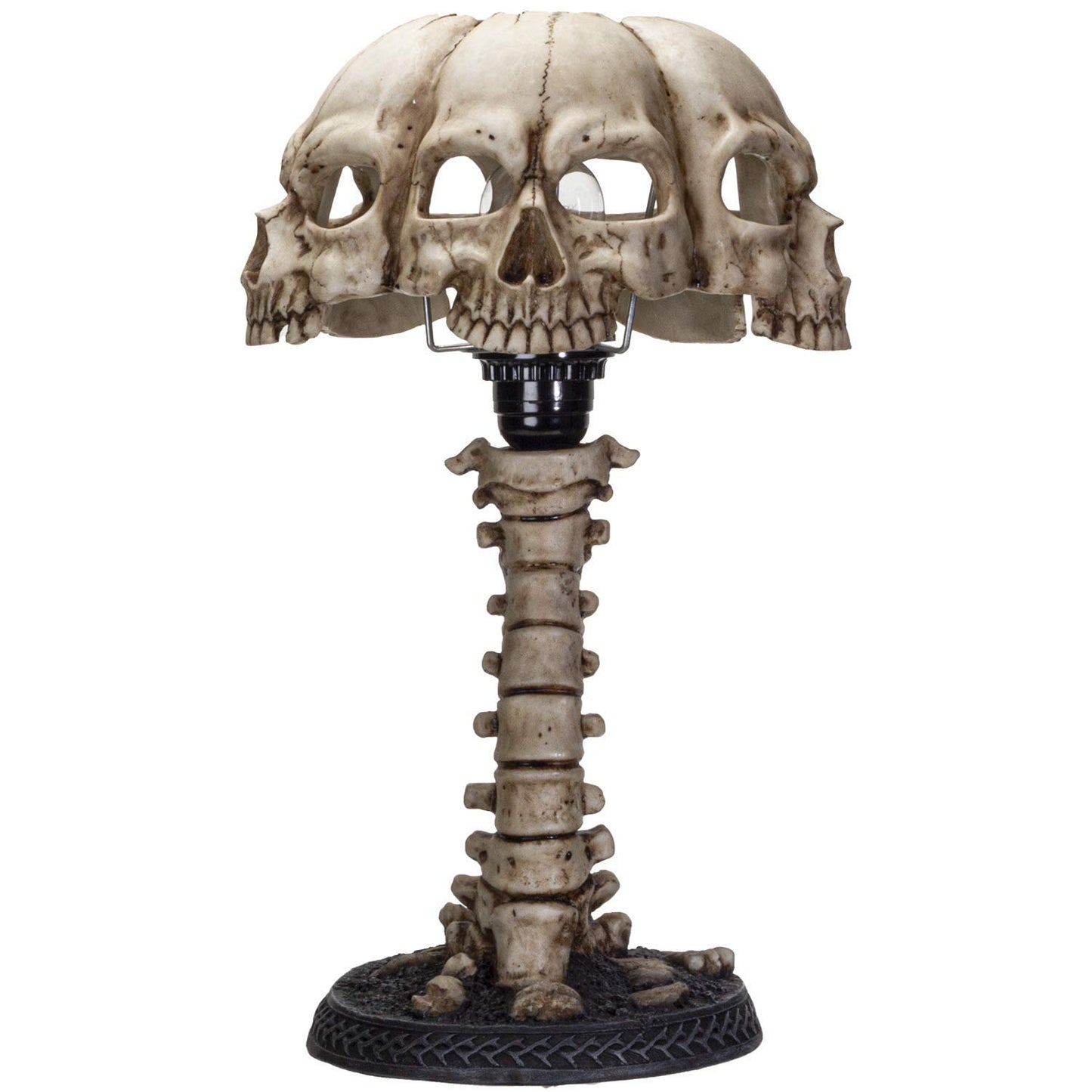 Pacific Giftware Incomplete Resurrection Skull Faced Desk Lamp Resin Home Decor