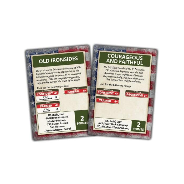 Flames of War - Mid War: United States: Fighting First Command Cards (FW243C)
