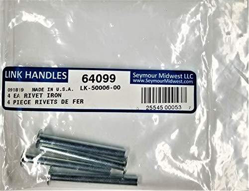 Link Handles 64099 Iron Rivets 1-3/4 Inch Replacement for Shovel Handle Rivet, 4-Pack