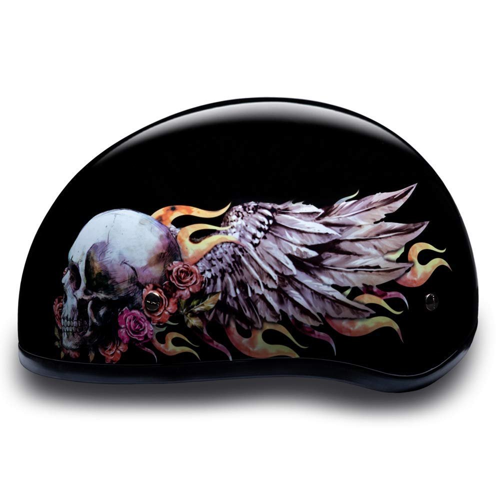 Daytona Helmets Half Skull Cap Motorcycle Helmet – DOT Approved [Graphics]…