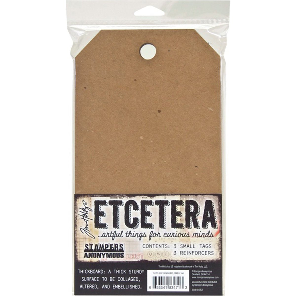 Stampers Anonymous Etcetera Tag Pack, Brown, Medium
