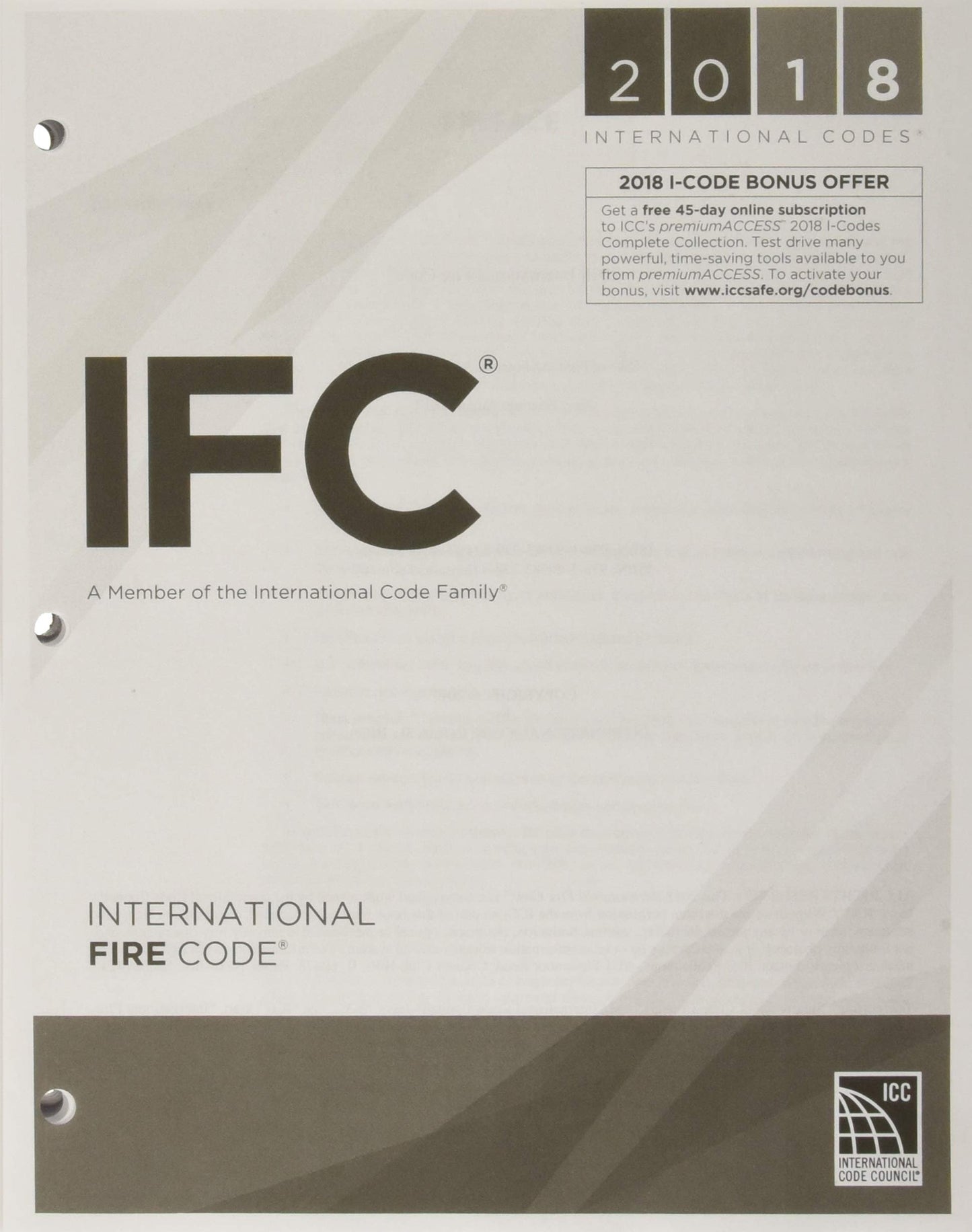 2018 International Fire Code, Loose-leaf Version