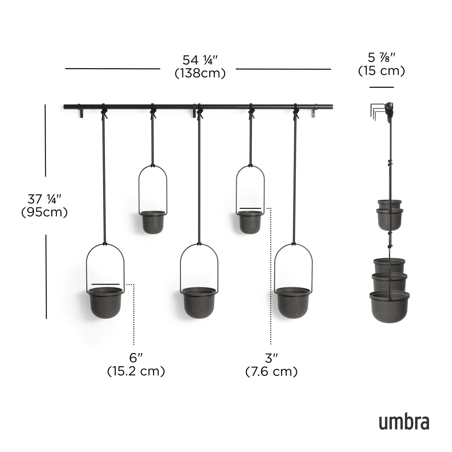 Umbra Triflora Hanging Planter for Window
