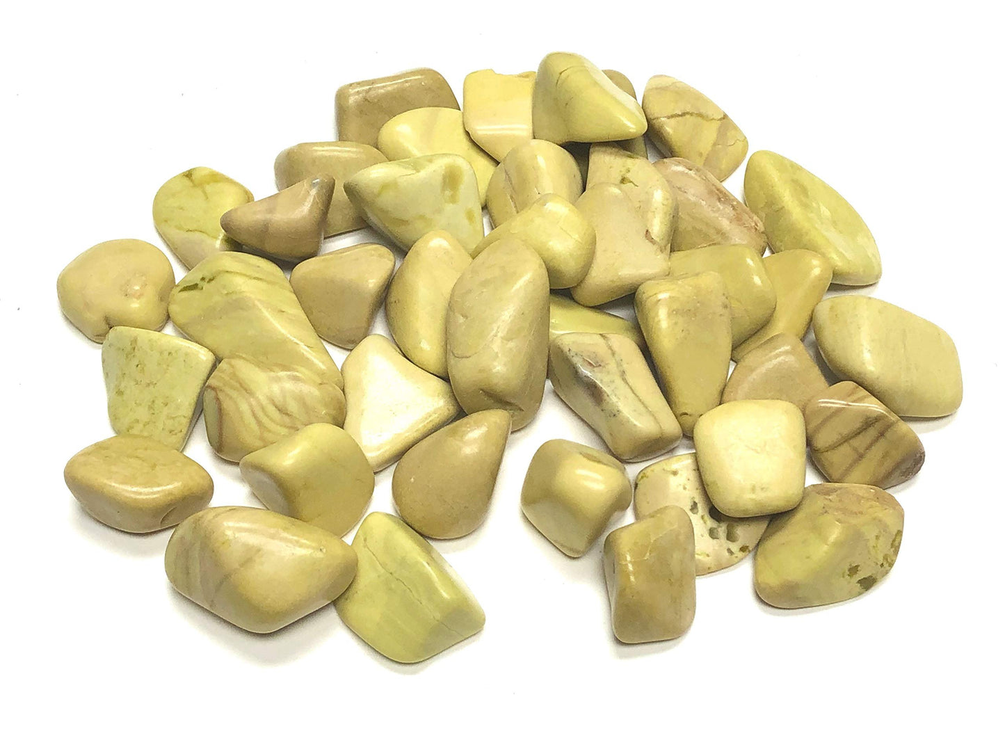 Zentron Crystal Collection Tumbled Serpentine - Large 1" Stones in Velvet Bag (1/2 Pound)