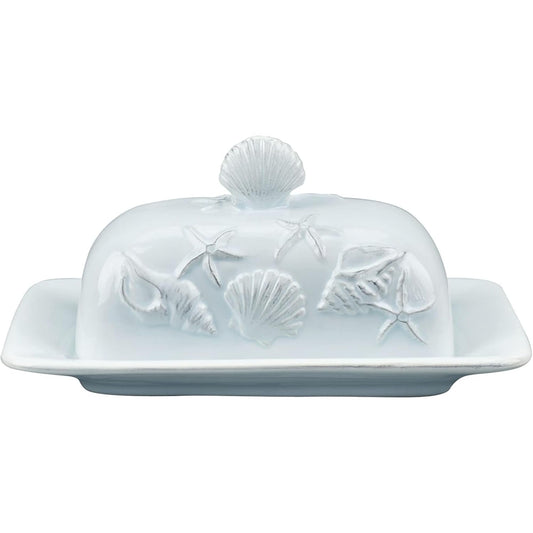 Blue Sky Clayworks 20770 Laguna Coastal Butter Dish, Blue
