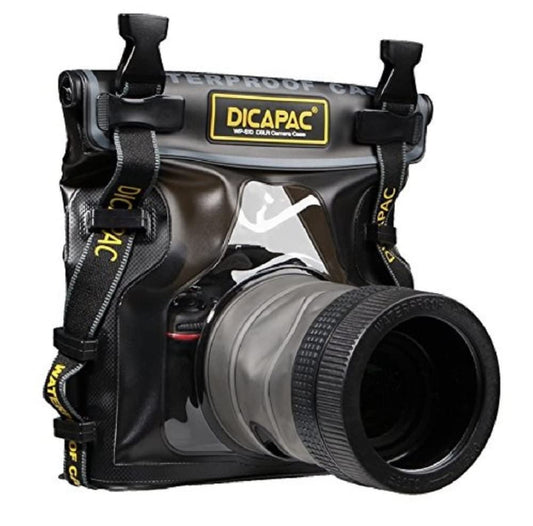 DiCAPac WP-S10 Waterproof DSLR Case with Lens - Waterproof up to 5 Meters Underwater