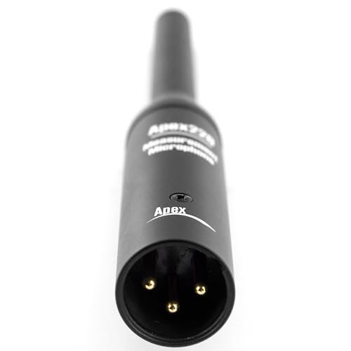 Apex Apex220 Linear Measurement Omnidirectional Condenser Microphone with Clip