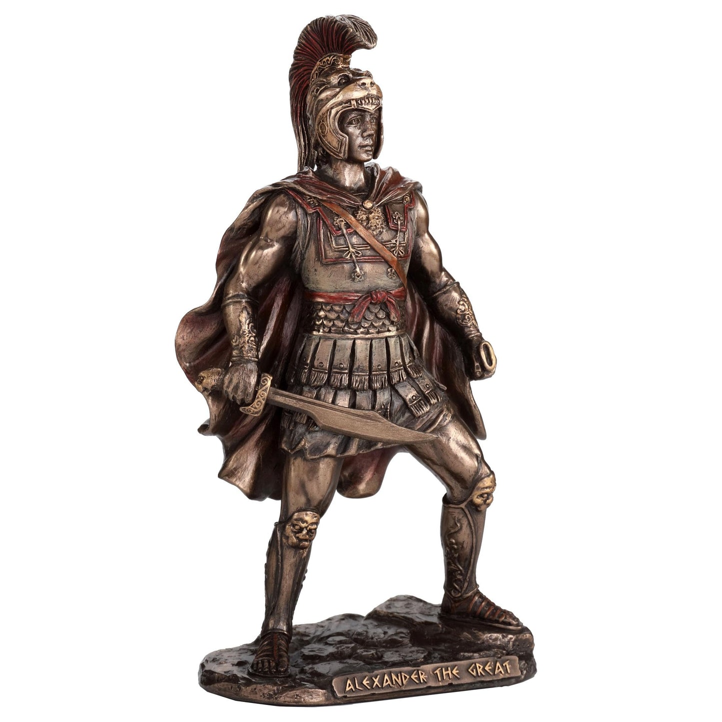 Veronese Design 6 7/8 Inch Alexander The Great King of Macedonia Resin Sculpture Bronze Finish
