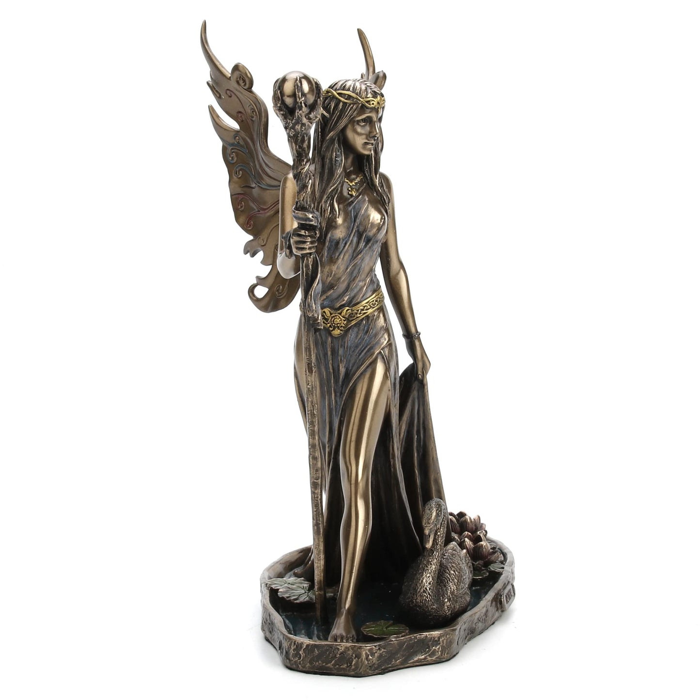 Veronese Design 9" Aine The Celtic Faery Queen of Summer Love Resin Statue Bronze Finish