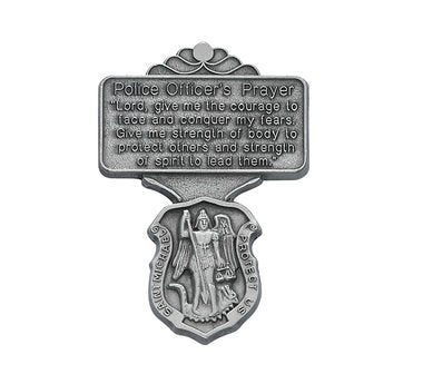 St. Michael Police Officer Prayer Visor Clip