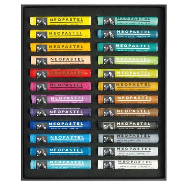 Caran D'ache Neopastel Oil Pastels Set Of 24 (7400.324)