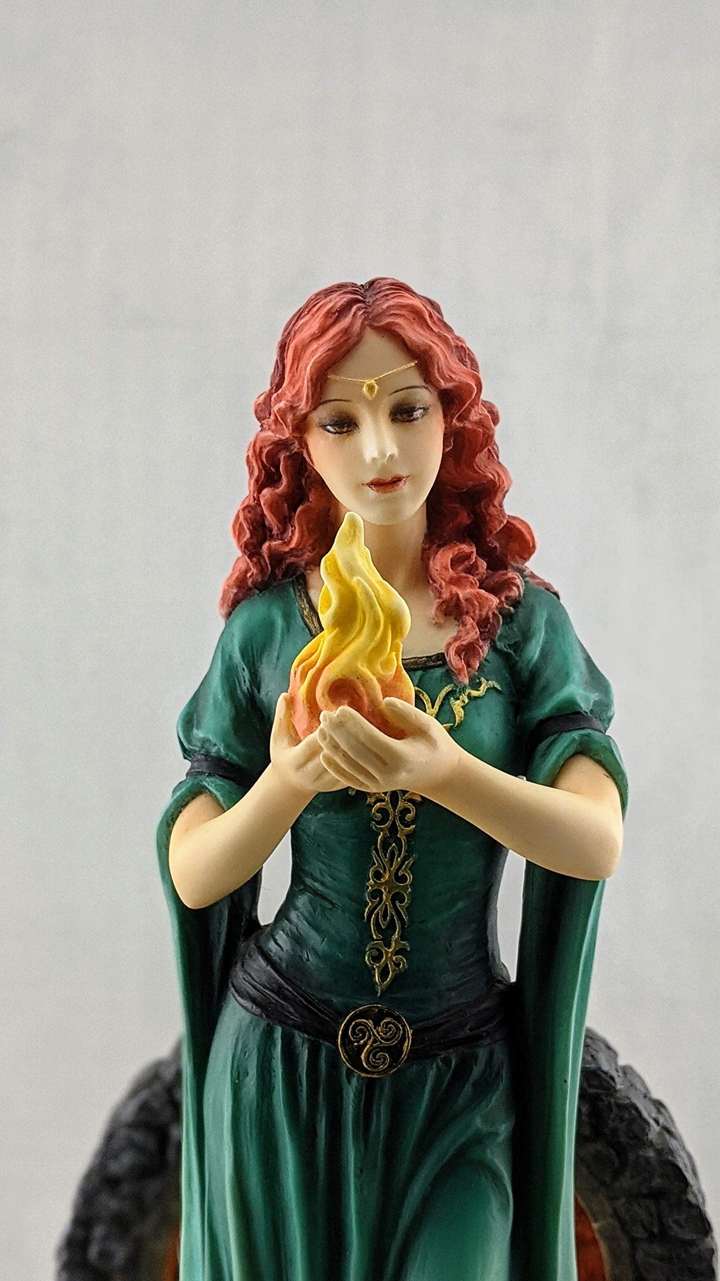 Veronese Design Brigid The Goddess of Hearth and Home Holding The Sacred Flame