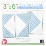 It's Sew Emma Quilt Block Foundation Paper - 3"X6" Flying Geese