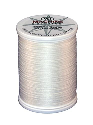 YLI 40 wt. Machine Quilting Thread - Extra-Long Staple Cotton Thread 500 yd Spool - Designed for Quilting