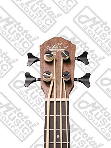 Oscar Schmidt OUB200K Comfort Series Bass Ukulele with Preamp, Volume, Bass and Treble Controls - Natural