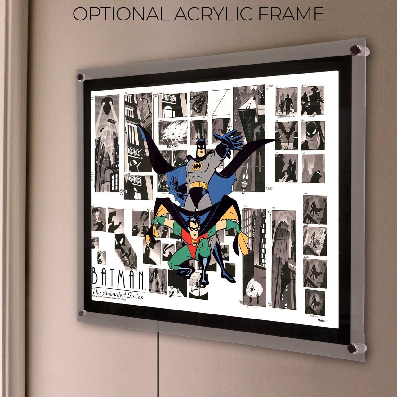 DC Batman 85th Anniversary – Durable 17” x 24” MightyPrint Wall Art – NOT Made of Paper – Officially Licensed Collectible