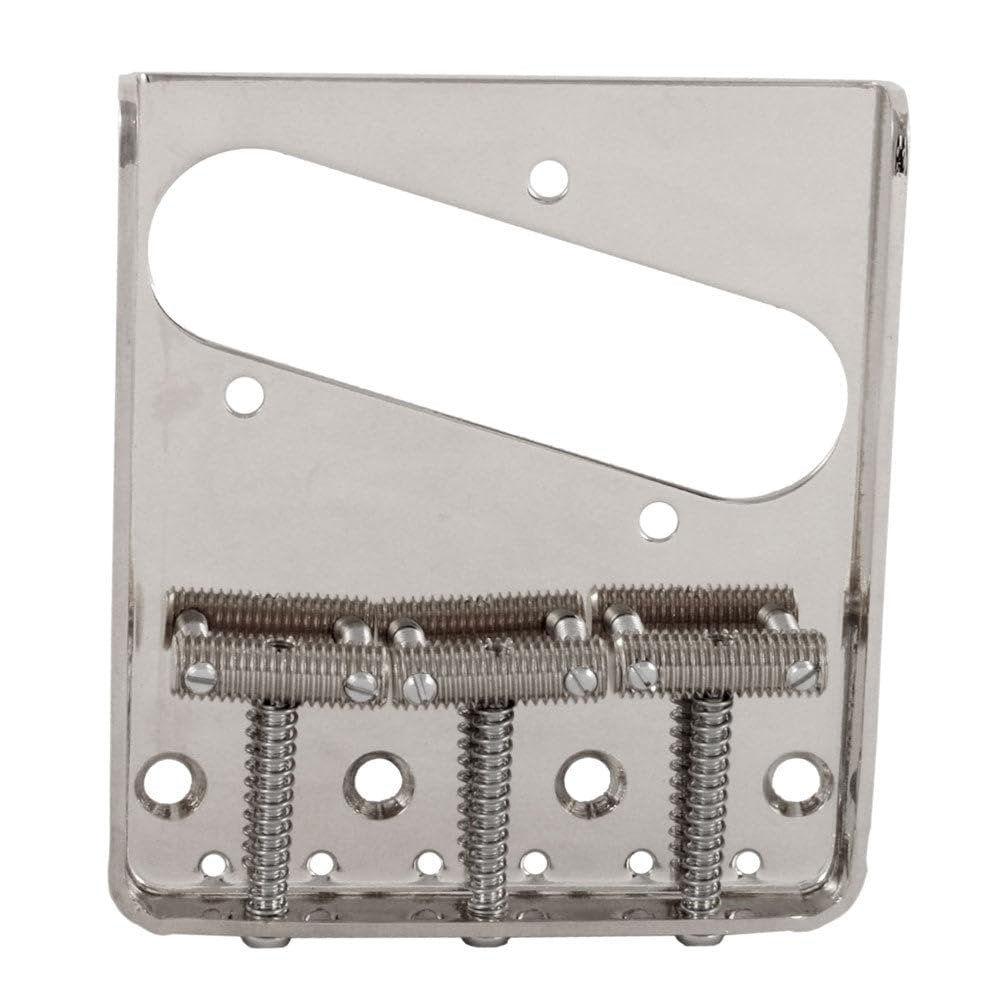 Allparts TB-0020-L01 Left Handed Nickel Vintage 3 Saddle Bridge for Telecaster