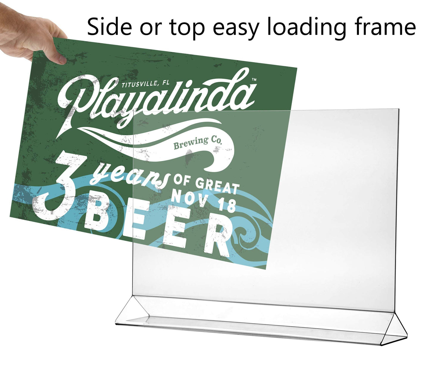 Marketing Holders Top Load 17" x11" Table Tent