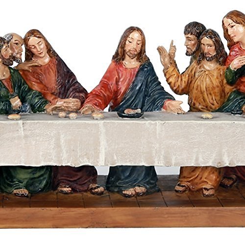 Pacific Giftware The Last Supper Da Vinci Inspiration Tabeltop Figurine Decorative Gift 12 inch L