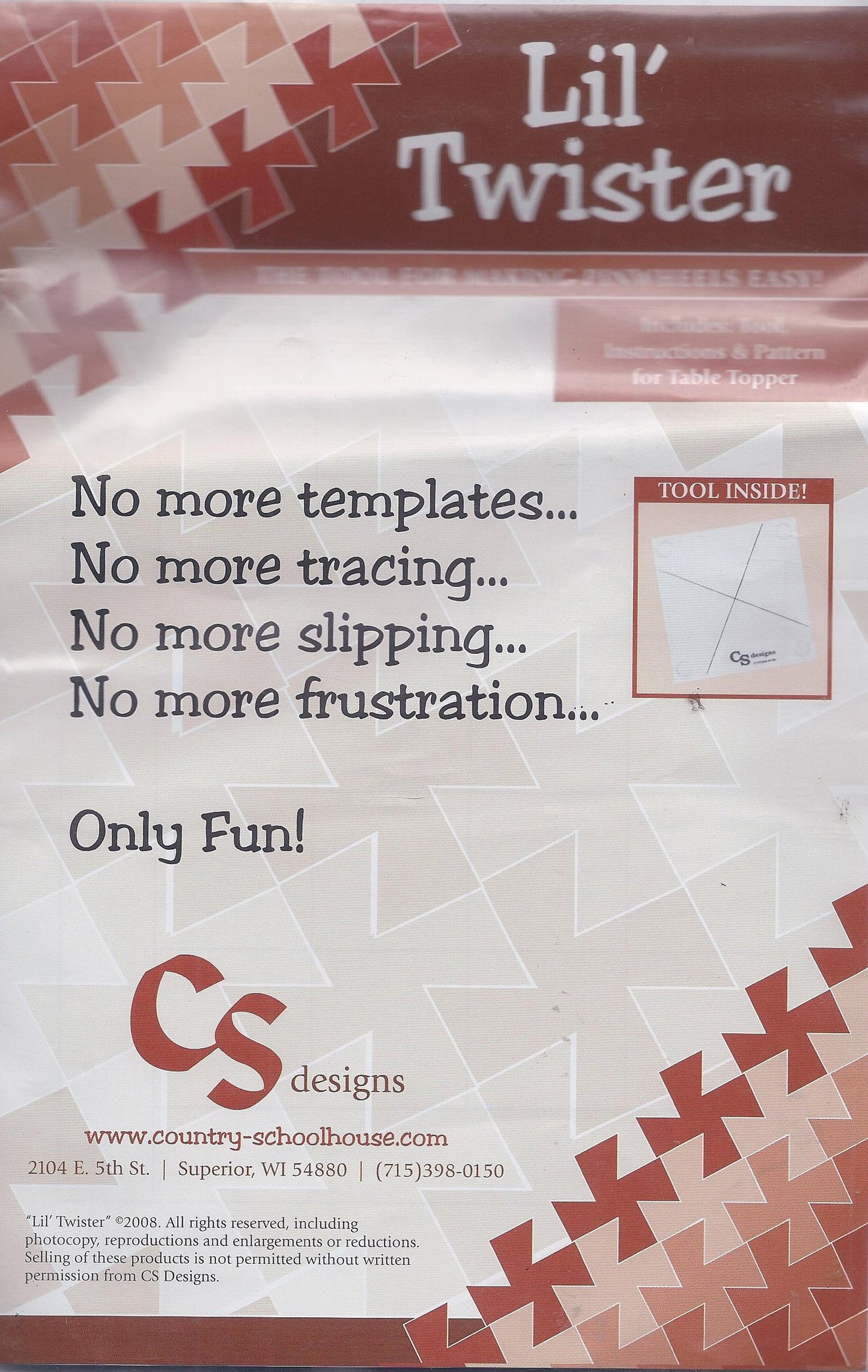 Lil' Twister by CS Designs - The Tool For Making Pinwheels Easy!