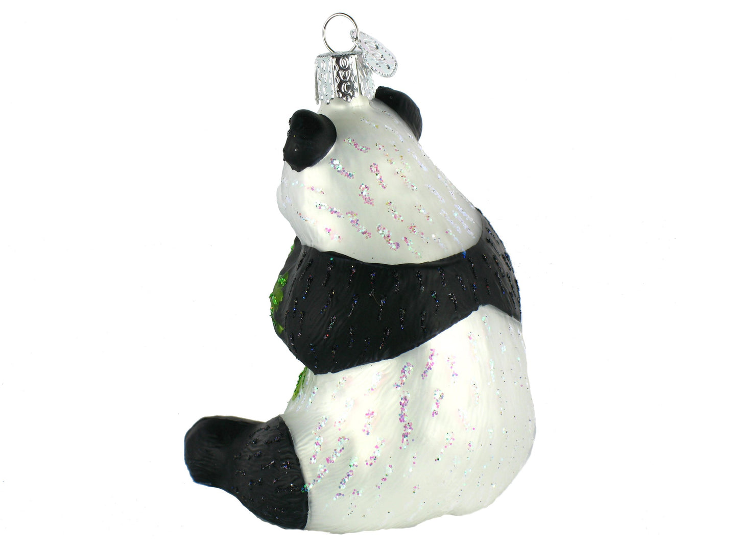 Old World Christmas Ornaments: Panda Glass Blown Ornaments for Christmas Tree