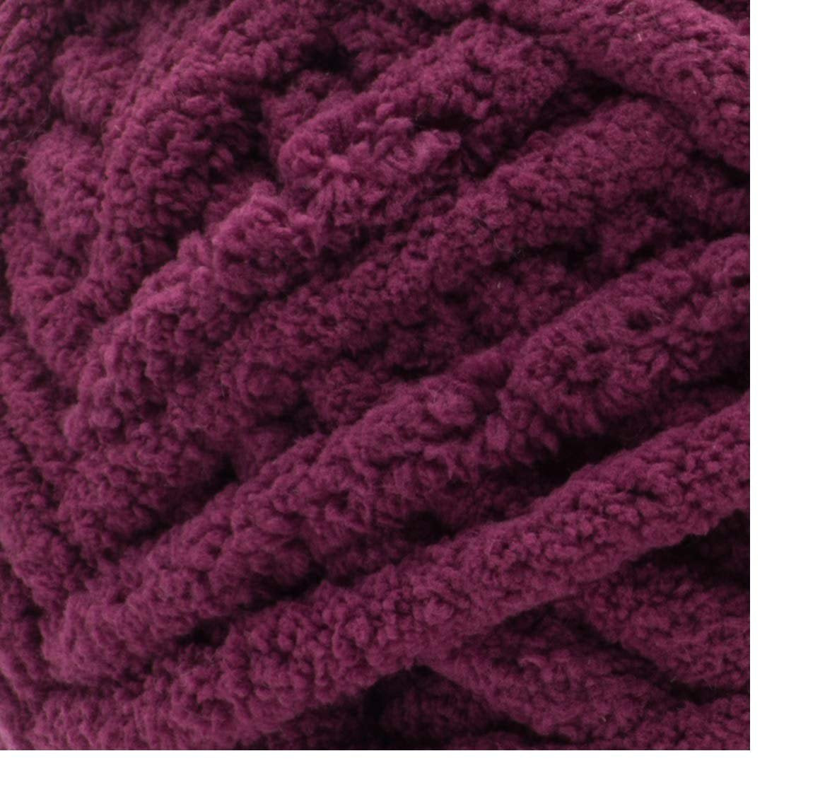 Bernat Blanket Extra Blanket Yarn, Jumbo Gauge 7, Burgundy Plum 2-Pack