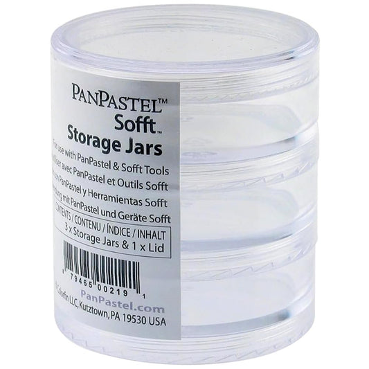 PanPastel Artist Pastels by GOLDEN, 3 Storage Jars with 1 Lid Colors, Professional Artist Pastels