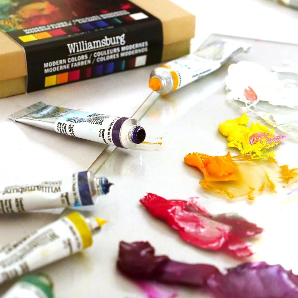 Williamsburg Artist Oil Colors by GOLDEN, Black, Gray and White, Professional Oil Paint