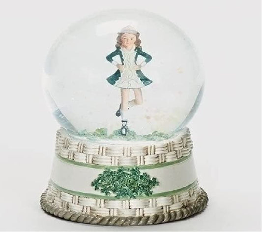Roman Giftware Inc., Irish & Celtic Collection, 6.5" H Irish Dancer GLITTERDOME,Religious, Inspirational, Durable (3x3x6)
