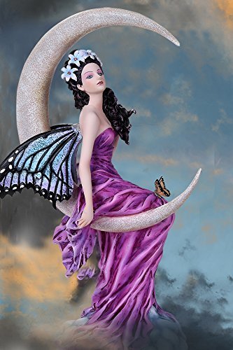 Pacific Giftware Celestial Precious Stone Amethyst Moon Fairy Collectible Figurine Nene Thomas Art Inspiration Official Licensed Collectible 12 Inch Tall