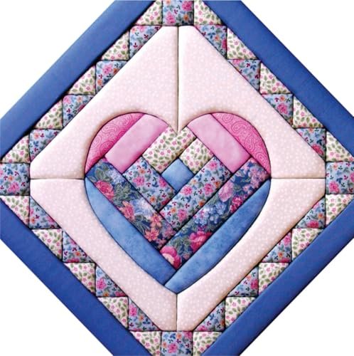 Quilt Magic Sew Wall Hanging Kit-Heart, Pink