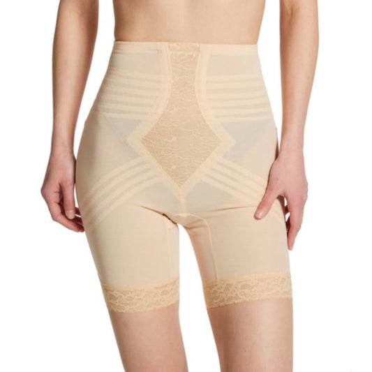 6209 High Waist Thigh Shaper | Size Sm - 15X | Made in USA | Flex Fit | No Top Roll | Firm - Extra Firm Tummy-Thigh Control