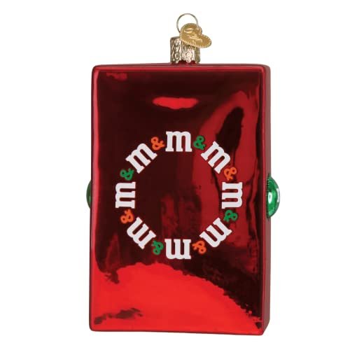 Old World Christmas M&M'S Vending Machine Glass Blown Ornament for Christmas Tree