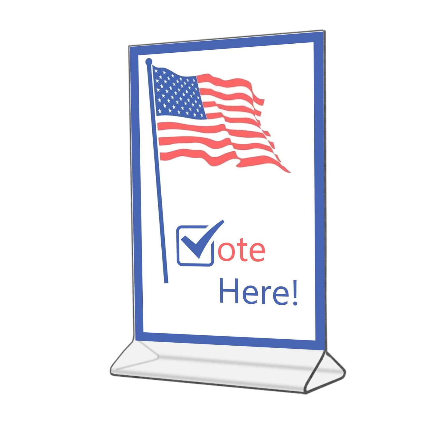 Counter Sign Holder Table Ad Frame Top Load Menu Promo POP Display Signage Stand Clear Acrylic