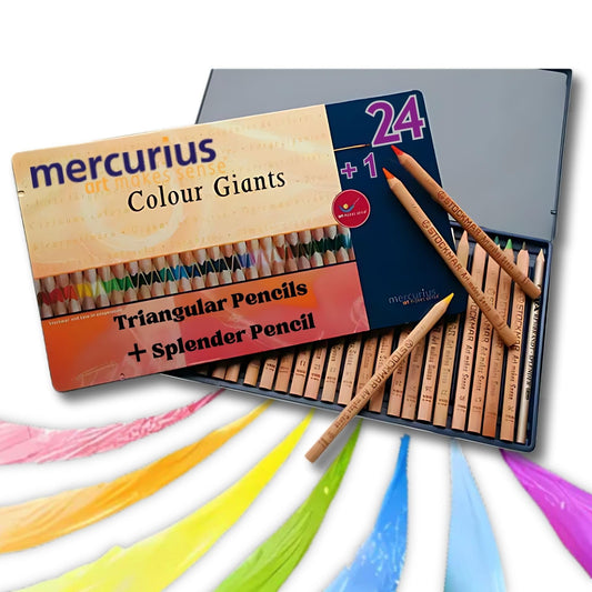 Mercurius Stockmar AMS Color Giants, Set of 24, Tin Case