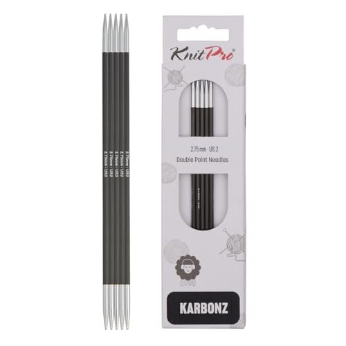 KnitPro Karbonz Double Pointed Needles 8" (20cm)
