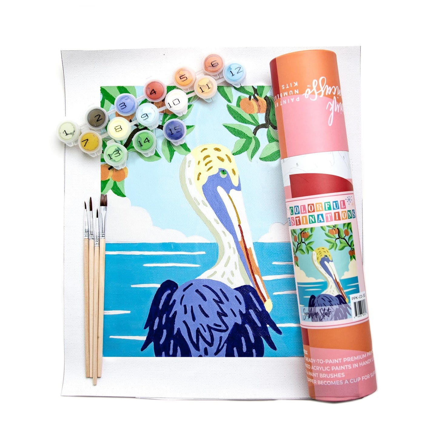 Pink Picasso Mid Century Modern Paint by Numbers Kits, 8x10…