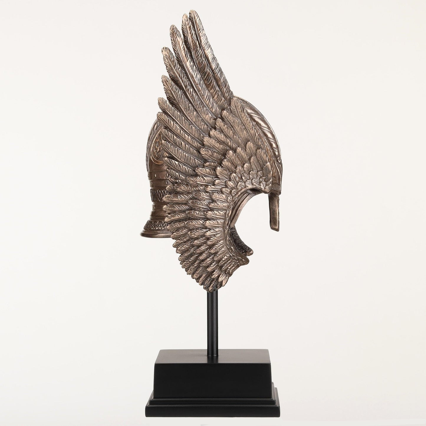Veronese Design 9 1/4 Inch Winged Valkyrie Helmet Cold Cast Resin Bronze Finish Nordic Decoration Sculpture