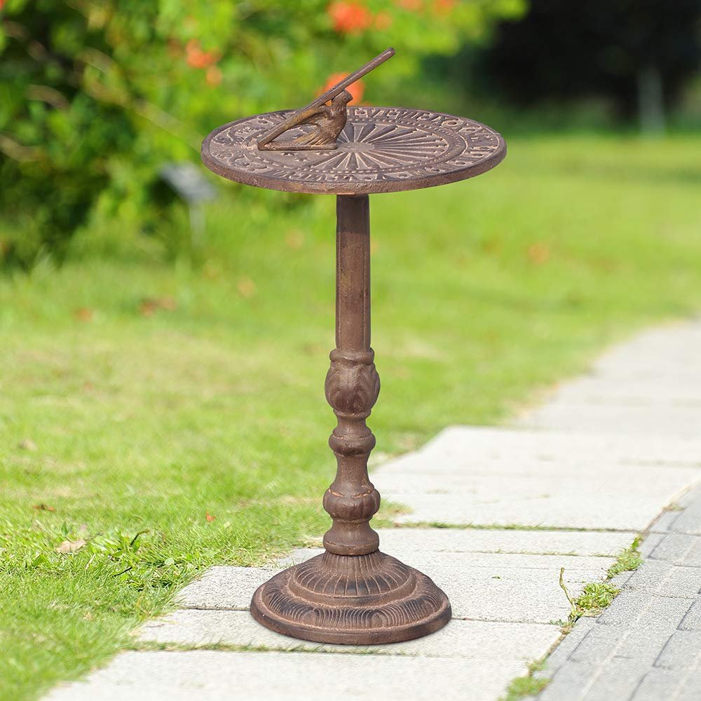 SPI Home Antiqued Sundial on Stand